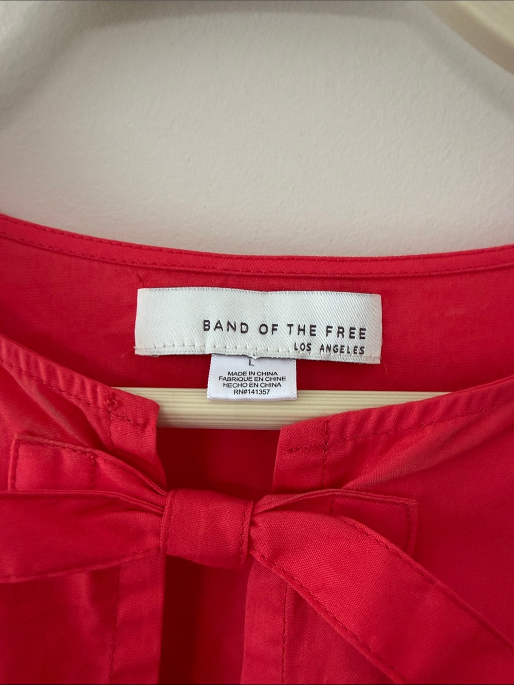 Red Tie-Front Mini Dress - Picture 2 of 4